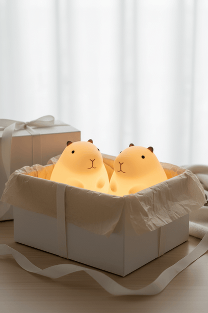 Capybara Night Light Gift Bundle – premium gift box presentation