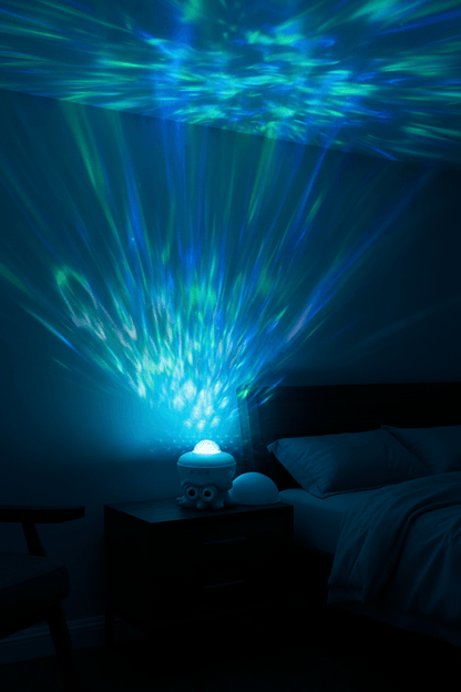 Ocean Dream Projection Light – blue ocean wave light bedroom
