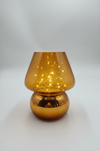 Enchanted Mushroom Glass Lamp – product shot white background